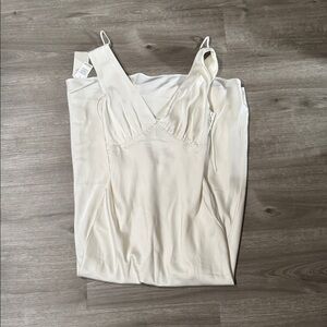 Abercrombie & Fitch Cowl Back Satin Maxi Dress